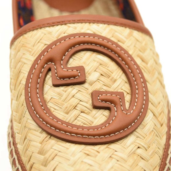 Gucci Adela GG Raffia Espadrilles EU 38 - Picture 6 of 15